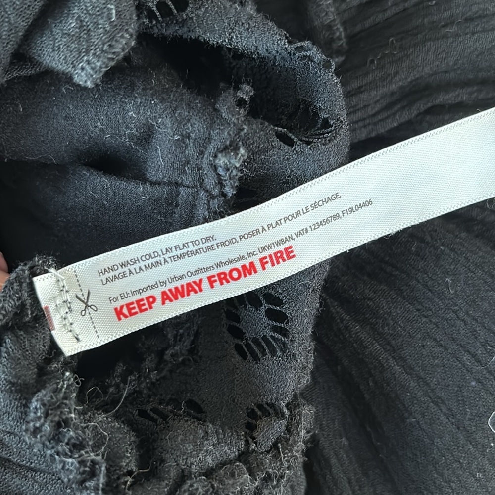 🚫 SOLD Free People Adell Cami Y2K Fairycore Black M - Picture 10 of 11